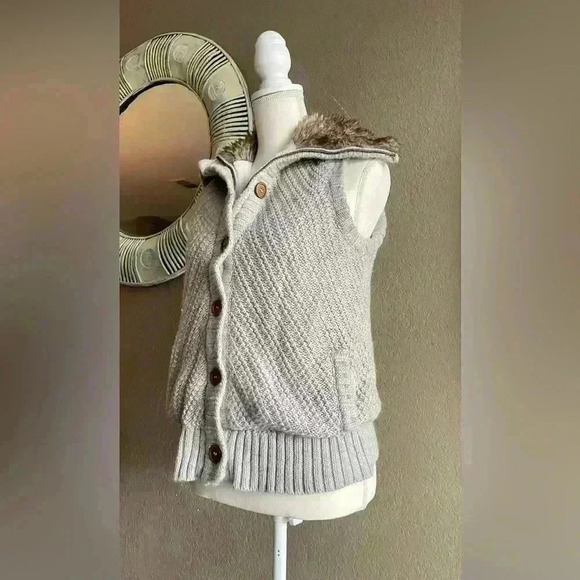 Ci Sono Lined Sweater Vest Jacket Size 5 - Picture 3 of 11